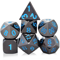 Grosir kustom Metal D20 permainan D & D Polyhedron Dnd Set dadu Rpg