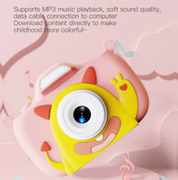 Kamera Anak Y24 Desain Karton Silikon Kamera Video Digital Anak Layar HD 1080P dengan Flash Kamera Anak untuk Anak Laki-laki Perempuan