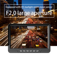 DVR 7 "pour registraires de camions 1080P AHD CCTV 2 canaux 12-36V caméras de conduite écran partagé caméra de stationnement vidéo accélérée 512GB