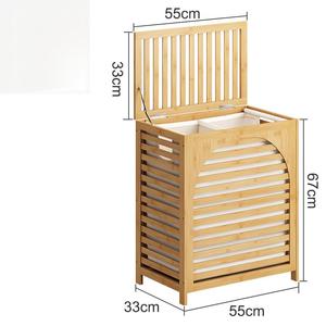 Tre Tùy Chỉnh Giặt Hamper Giỏ Với Nắp Quần Áo Lưu Trữ Có Thể Tháo Rời Túi Đứng Loại Cho Phòng Tắm Nhà Bếp Phòng Khách - Product Image 1