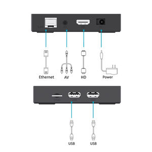 XS97 ATV TV Box H313 Quad-Core ARM Cortex-A53 Android 10 H.265 <span class=keywords><strong>HEVC</strong></span> 10 bits HDR 2.4G WiFi 4K Android Box avec télécommande BT - Product Image 2