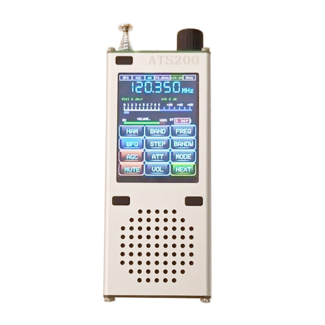 ATS200 Aviation Band Airband Radio Receiver FM SI4732+ESP32+ 2.4 Inch Touch Display SSB FM, AM, LSB, USB MW SW AIR