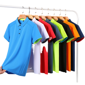เสื้อกอล์ฟผู้ชายผ้าโพลีเอสเตอร์100% แห้งเร็วปักโลโก้คุณภาพสูงเสื้อโปโลระบายอากาศสีพื้น - Product Image 1
