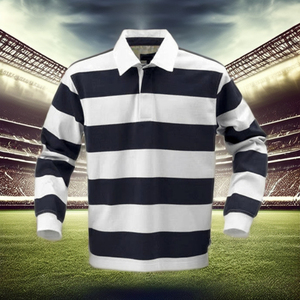 Maglia da Rugby personalizzata da uomo e da donna Polo a righe traspiranti a maniche lunghe <span class=keywords><strong>abbigliamento</strong></span> <span class=keywords><strong>sportivo</strong></span> da <span class=keywords><strong>calcio</strong></span> per adulti - Product Image 5