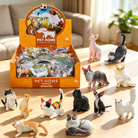Jouets Modèles Animaux Réalistes Chat Chien en PVC Écologique Personnalisés, Éducatifs, pour l'Apprentissage Précoce, le Jeu Cognitif, Objets de Collection et Décoration Intérieure