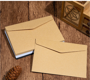 Kraft Paper Envelopes Custom Window Envelope Sets Black White Brown Invitation Packaging for <b>Gift</b> <b>Cards</b> - Product Image 4