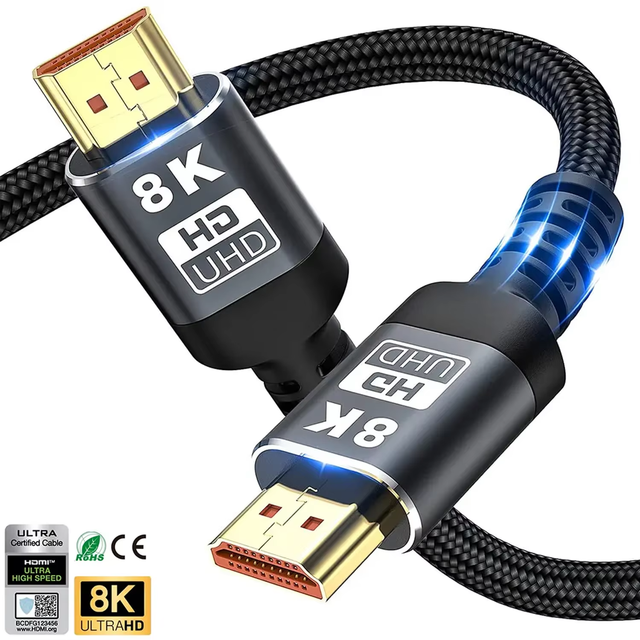 Hot Sale LinkJun A374-1 UHD Premium Quality for HDMI 2.1 Cable High Definition 8K 60Hz for Microphone Monitor PVC Jacket