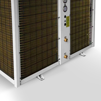 Pompe à chaleur électrique à air chaud haute température efficace en acier inoxydable R410A pour le chauffage et la climatisation des sols des hôtels et des foyers