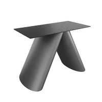Base 2 Pieds Assemblage Table Debout Bureau Original Dîner Table Épingle À Cheveux Araignée Jambes Pince En Acier Inoxydable Métal Table Base
