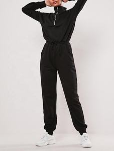 Tuta primavera autunno pantaloni a vita elastica da <span class=keywords><strong>donna</strong></span> pagliaccetto in <span class=keywords><strong>cotone</strong></span> manica lunga da <span class=keywords><strong>donna</strong></span> tute corte - Product Image 6