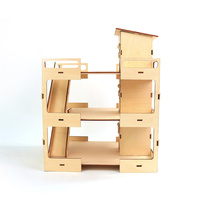 Modèles de maisons en bois de haute qualité Kits de modèles de maisons en bois DIY Jouets éducatifs artisanaux en gros Modèles de maisons amusants Puzzles 3D