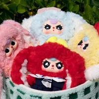 Expert Trendy Play 100% Original Baby Three Macaron Cute Bunny V2 Mini Vinyl Plush Toy Blind Box Pendant Gift