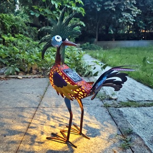 Çim heykelleri kuşlar metal tuhaf kuş <span class=keywords><strong>3D</strong></span> demir bahçe hayvanları - Product Image 4