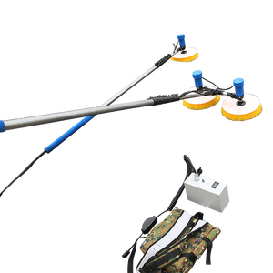 Brosses de nettoyage multifonctionnelles électriques pour panneaux photovoltaïques de 7,5 m, équipement de nettoyage de panneaux solaires, machine de nettoyage de panneaux - Product Image 1