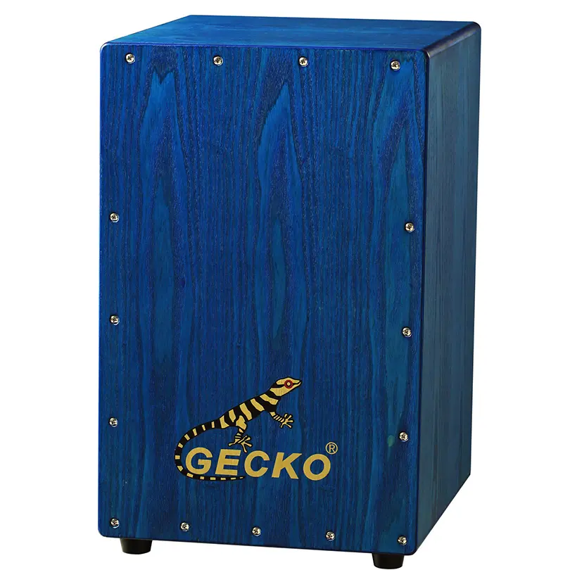 Gecko music factory wholesaler price sell ash wooden cajon box drum
