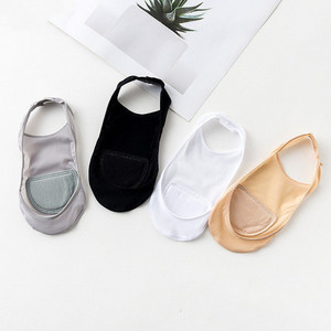 Calcetines invisibles de seda helada para mujer, de verano, con tacón alto, finos, antideslizantes de silicona, de boca baja, venta al por mayor. - Product Image 1