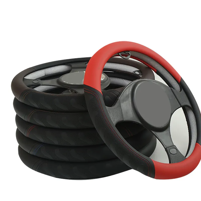 Nhà Máy Outlet phổ xe chỉ đạo Wheel Bìa sợi carbon với OEM in ấn