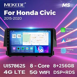 Sistema de Estéreo para Auto MEKEDE MS con Pantalla IPS y Android 12 para Honda <span class=keywords><strong>Civic</strong></span> 2015-2020 8 Núcleos 4G WIFI Ventilador de Refrigeración Navegación FM AM BT - Product Image 2
