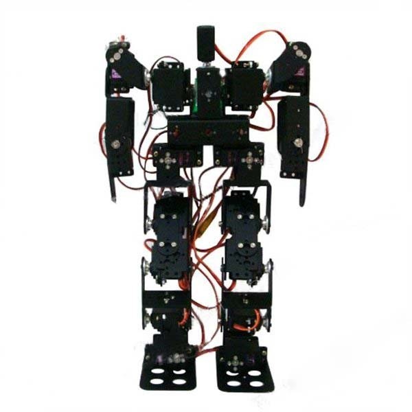 17DOF Biped Robotic Educational Robot Humanoid Robot Kit Servo Bracket Ball Bearing Black