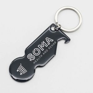 Shopping Trolley Token <b>Key</b> Ring <b>Custom</b> Removable Shopping Trolley Chip Keychain <b>Custom</b> Logo Unlock Cart Keyring - Product Image 6