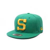 Gorra de Béisbol Unisex con Diseño Personalizado, 6 Paneles, Estructurada, de Sarga, con Parche Bordado en 3D, Visera Plana, Cierre a Presión, OEM, Venta al Por Mayor