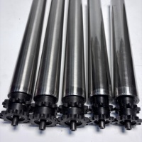 Nouveaux rouleaux de guidage en acier inoxydable galvanisé avec roues dentées en caoutchouc/acier pour lignes de production, personnalisables