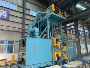 Liên tục thanh thép shotblasting gỉ Loại bỏ máy/Thép Cây bắn nổ mìn thiết bị nhà Máy Giá để bán - Product Image 3