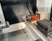 Tour CNC à lit plat horizontal H32, machine à un seul brocheur avec rail de guidage linéaire, mini tour CNC