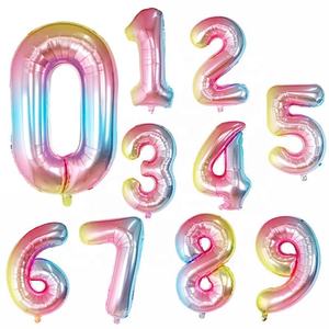 Globos Decoraciones para fiestas Número Feliz cumpleaños Decoración Foil Número Globos 16 pulgadas 32 pulgadas 40 pulgadas - Product Image 2