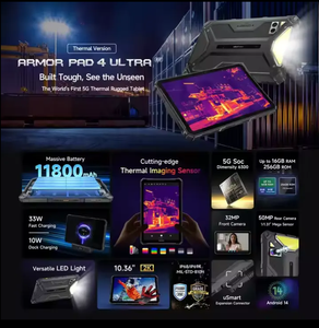 Mới Đến Ulefone Armor Pad <span class=keywords><strong>4</strong></span> Siêu Gồ Ghề Máy Tính Bảng 8GB + 256GB 10.36-Inch Hiển Thị <span class=keywords><strong>Android</strong></span> 14 <span class=keywords><strong>OS</strong></span> otca Core 5G Mạng Máy Tính PC - Product Image 6
