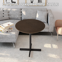 Table basse en métal moderne de luxe danoise, petite, réglable et durable, idéale pour les salons et les mini-appartements, très tendance sur Instagram