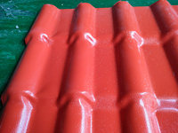 Hoja de Pvc de 1050mm Diseños de casas de techo plano Asa Azulejo de techo de resina sintética de Pvc