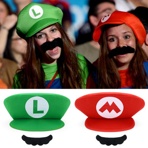Casquette Super <span class=keywords><strong>Mario</strong></span> <span class=keywords><strong>Odyssey</strong></span> - Casquette de baseball en fibre acrylique à calotte plate et visière incurvée, respirante et chaude, pour Halloween, cosplay et jeux de rôle - Product Image 2