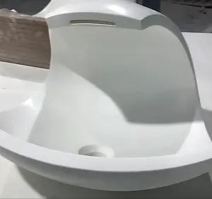 CONRAZZO, литье под заказ, витая форма, цемент, бетон, полированная твердая поверхность, раковина, современные раковины для ванной комнаты