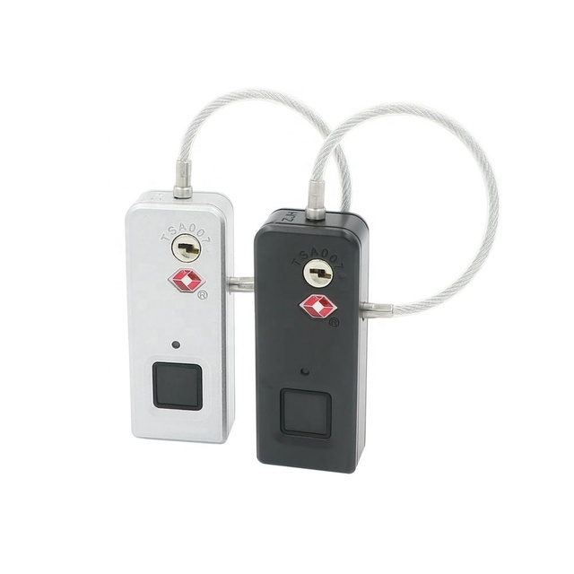 TSA9199 Latest Design Electronic Fingerprint Padlock for Luggage Backpack Anti-theft Lock with Metal Construction Fashion Style