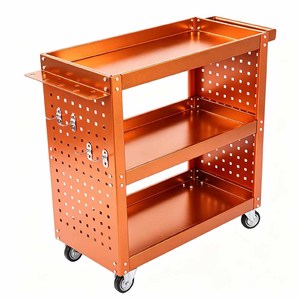 Armoire à outils industrielle en acier, 4 tiroirs, système de verrouillage à clé, roulettes, capacité de charge de 300 kg, OEM, garantie de 3 ans, garage - Product Image 3