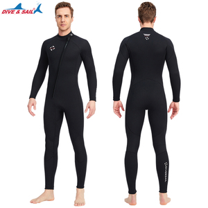 Traje de Buceo DIVE&SAIL de Neopreno de 3mm, de una Pieza, con Cremallera Frontal y Manga Larga, para Hombres y Mujeres, para Snorkel y Surf - Product Image 2
