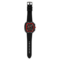 Montre chronographe sportive SKMEI 9341, grand cadran, design rectangulaire unique et creux, montre-bracelet à quartz tendance pour homme, date automatique