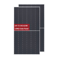 LR7-72HGD 585W-620W pour LONGi Hi-MO7 610W 615W Module PERC monocristallin 144 Panneau solaire demi-cellule haute puissance 585W-620W Bipv