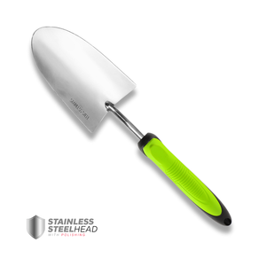 551032 Truelle de jardin robuste en acier inoxydable avec poignée ergonomique pour la plantation, le creusement et le désherbage - Product Image 1