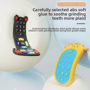 Silicone Bébé Anti-rongement Main Jouets Main Tenant <span class=keywords><strong>Anneau</strong></span> De <span class=keywords><strong>Dentition</strong></span> Simulation Bouton Tactile Sensoriel Télécommande <span class=keywords><strong>Anneau</strong></span> De <span class=keywords><strong>Dentition</strong></span> - Product Image 5