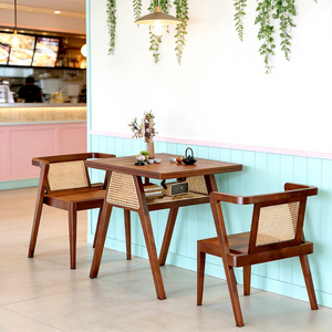 Sedia in Legno di Salice XYBF e Tavolo da Pranzo Commerciale per Ristoranti - Product Image 3