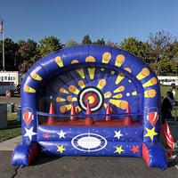 U-Rides Games Cage de lancer de baseball gonflable en PVC avec souffleur, certifiée CE, couleur personnalisable, logo personnalisé, installation facile