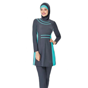 MOTIVE FORCE Full Body Covered Beach Sunscreen <strong>Swimsuit</strong> Plus Size Burkini Muslim <strong>Islamic</strong> Swimwear - Product Image 1