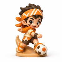 Boîtes mystères personnalisées de figurines de joueurs de football en PVC, figurines décoratives