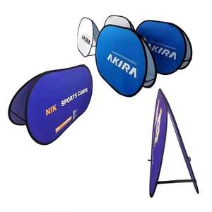 Banners Publicitarios de Interior con Logotipo Personalizado, Impresos por Sublimación, Portátiles, Ligeros, Duraderos, Tipo Pop-Up en Forma de A - Product Image 1
