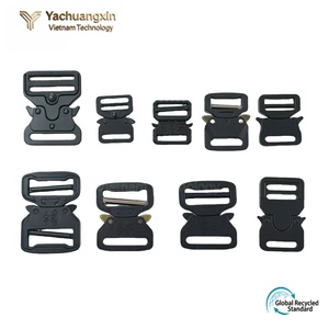 Black Plastic Side Release Buckles Various Sizes for Backpack Belt Luggage Adjustment <b>Hardware</b> Accessory - Product Image 4