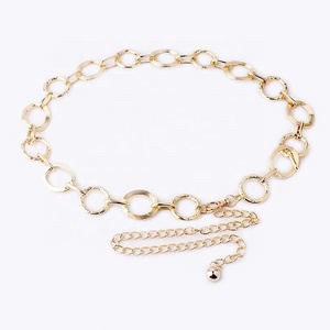 Stylish Ladies Metal Round Ring Belt Fashionable Clothing Accessory Pendant <strong>Waist</strong> <strong>Chain</strong> - Product Image 3