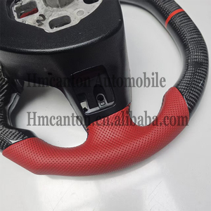 Volante Deportivo de Fibra de Carbono y Cuero Perforado para Chevrolet Camaro, Venta al Por Mayor - Product Image 4