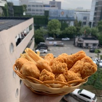 Nouvel ensemble promotionnel de modèles de présentation en vitrine de poulet frit simulé en nylon écologique de la marque américaine KFC, avec nuggets et faux poulet.
